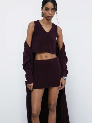 Top cropped z miękkiej dzianiny PATRIZIA PEPE