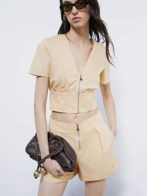 Top cropped z zamkiem PATRIZIA PEPE