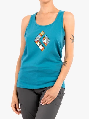 Top damski Black Diamond Rainbow Diamond Tank - cerulean blue