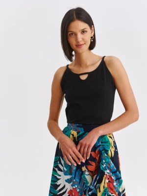 Top damski czarny - DPO0432CA t-shirt bez rękawów - DRYWASH - Odzieżowy sklep internetowy TOP SECRET