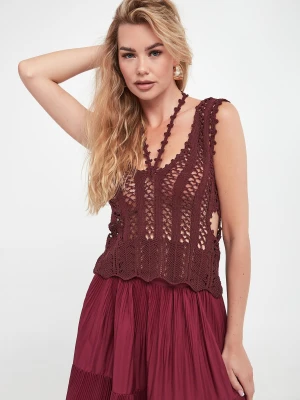 Top damski dziergany PATRIZIA PEPE