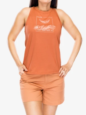 Top damski Mammut Core Tank Top Panorama - brick