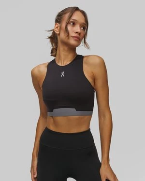 Top Damski On Train 2-in-1 Crop Czarny