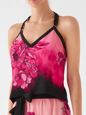 Top damski satynowy Wild Orchid Poupee Marilyn