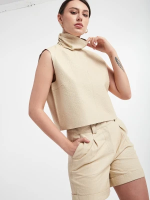 Top damski skórzany NOTES DU NORD