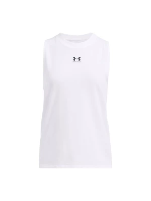 Top damski Under Armour Campus Muscle Tank - biały