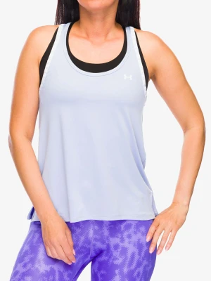 Top damski Under Armour Knockout Tank - celeste/white