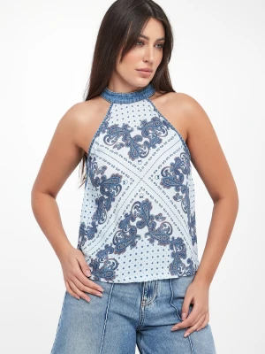 Top damski z wzorem paisley Zingarella PINKO