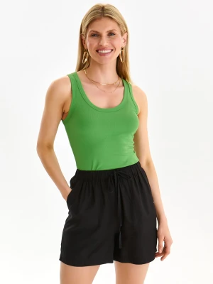 Top damski zielony - SPO5990ZI t-shirt bez rękawów - TOP SECRET - Odzieżowy sklep internetowy TOP SECRET