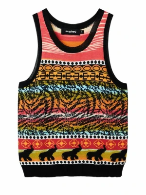 Top Desigual pomarańczowy