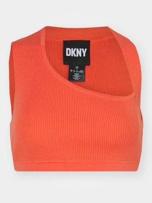 Top DKNY pomarańczowy