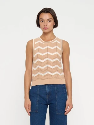 Top DKNY brązowy