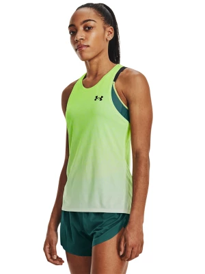 Top do biegania damski Under Armour UA RUSH CICADA SINGLET - zielony