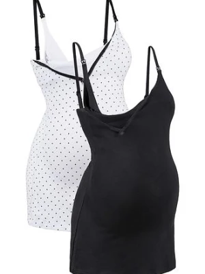 Top do karmienia piersią z bawełny organicznej (2 szt.) bonprix