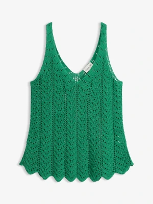 Top dzianinowy BonPrix zielony