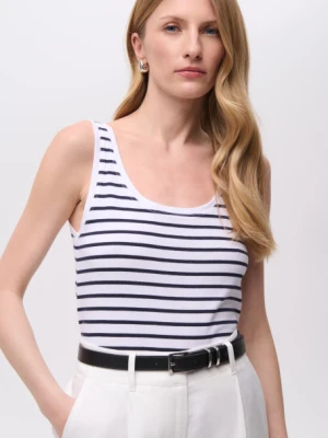 Top dzianinowy w paski na ramiączkach Greenpoint