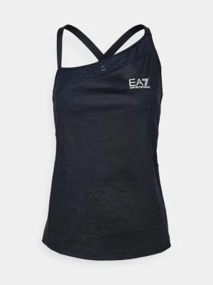 Top EA7 Emporio Armani granatowy