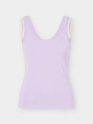 Top EA7 Emporio Armani liliowy