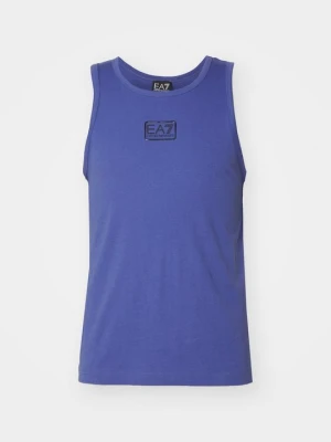 Top EA7 Emporio Armani niebieski