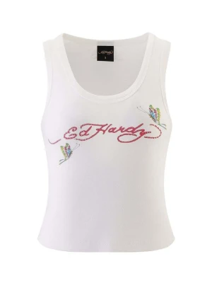 Top Ed Hardy biały