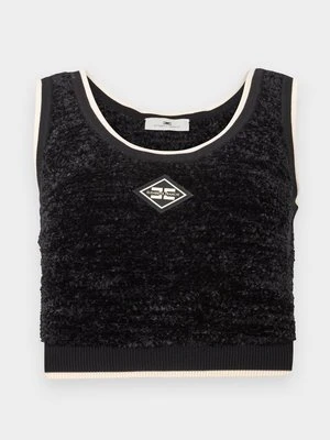 Top Elisabetta Franchi czarny