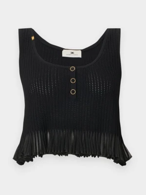 Top Elisabetta Franchi czarny