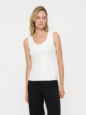 Top Emporio Armani mleczny