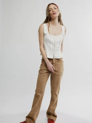 Top Free People mleczny