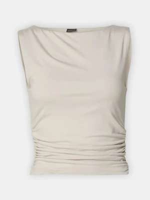 Top Gina Tricot beżowy