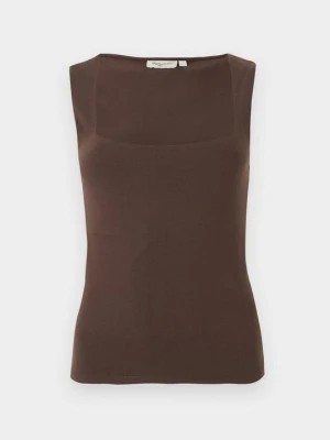 Top Gina Tricot brązowy