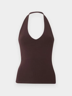 Top Gina Tricot brązowy