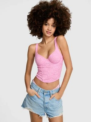 Top gorsetowy koronkowy Wink Victoria's Secret
