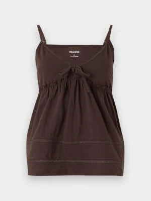 Top Hollister Co. brązowy