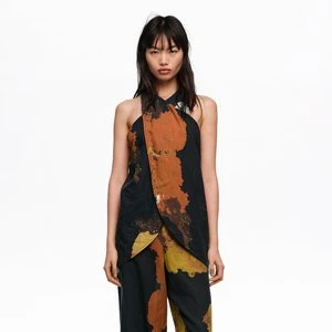 Top kopertowy bawełna Blot czarny BIMBA Y LOLA