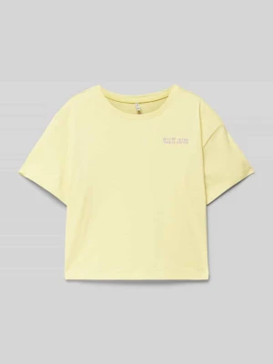 Top krótki o kroju regular fit z czystej bawełny model ‘LEONA’ Only