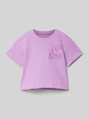 Top krótki o kroju regular fit z czystej bawełny model ‘LEONA’ Only