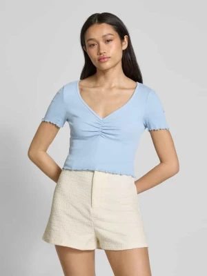 Top krótki o kroju regular fit z mieszanki bawełny i elastanu model ‘BETTY’ Only