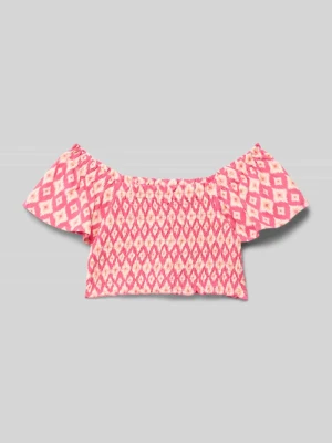Top krótki o kroju slim fit z czystej bawełny s.Oliver RED LABEL