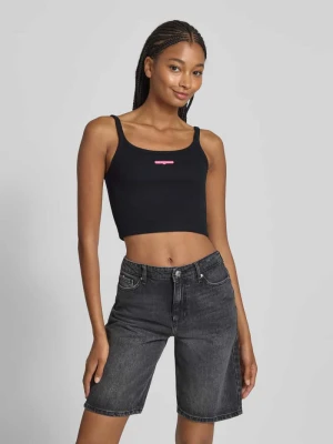 Top krótki o kroju slim fit z efektem prążkowania Tommy Jeans