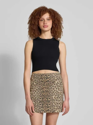 Top krótki o kroju slim fit z mieszanki wiskozy Only