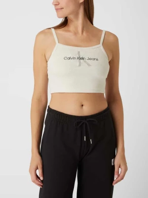 Top krótki z froty Calvin Klein Jeans