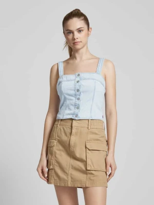 Top krótki z listwą guzikową model ‘DREA’ Levi's Jasnoniebieski
