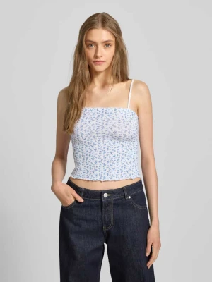 Top krótki z ozdobną kokardą REVIEW