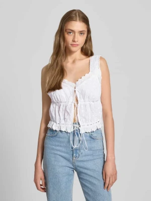 Top krótki z wiązaniem Noisy May