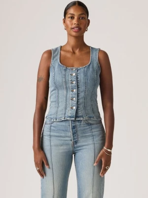 Top Levi's kolorowy denim