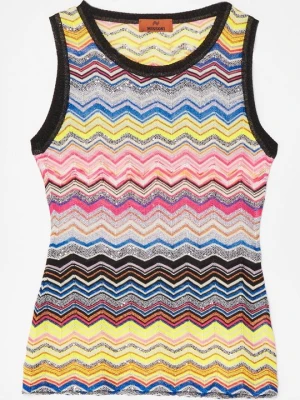 Top Missoni niebieski