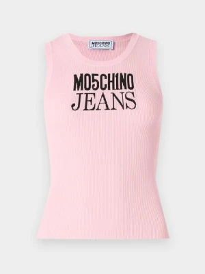 Top MOSCHINO jasnoróżowy