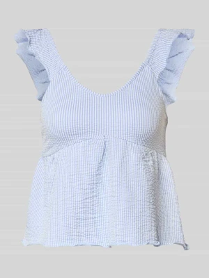 Top na ramiączkach o kroju regular fit z mieszanki bawełny model 'MISTY' Only