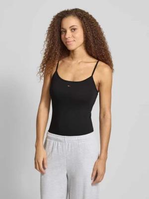 Top na ramiączkach z mieszanki bawełny, krój regular fit Tommy Jeans