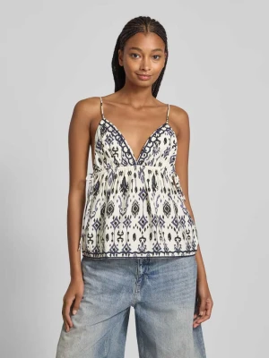 Top na ramiączkach o kroju regular fit z mieszanki wiskozy model ‘ELANOR’ Only